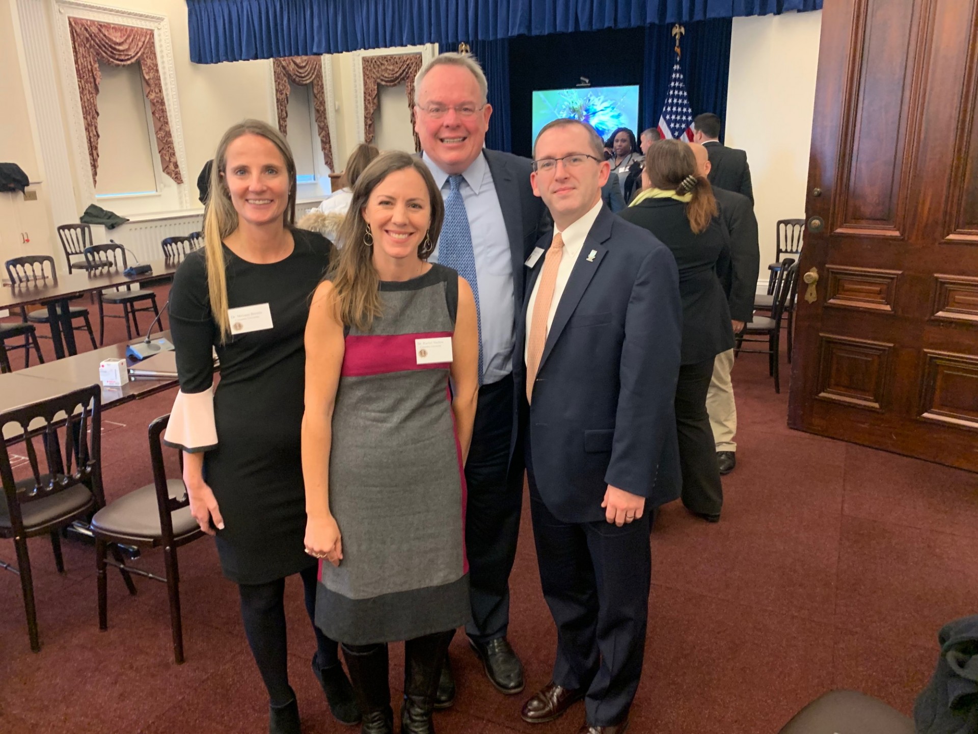 From left to right: Dr. Melanie Bernitz, Columbia Health, Dr. Rachel Shelton, Columbia School of Public Health, Director Jim Carroll, ONDCP, and Dr. Michael McNeil, Columbia Health