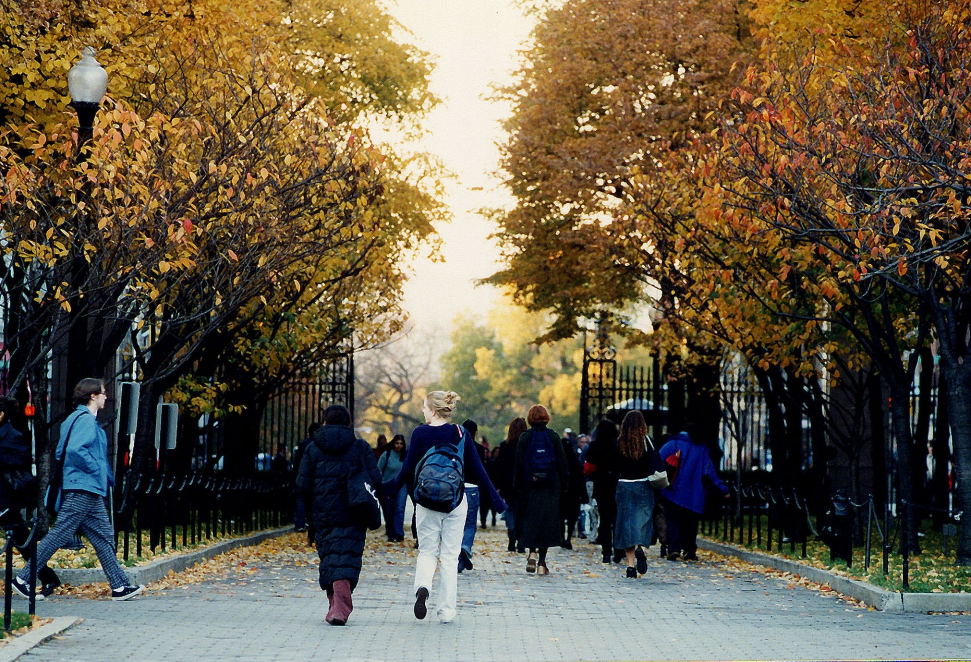 Eileen Barroso/Columbia University students on College Walk