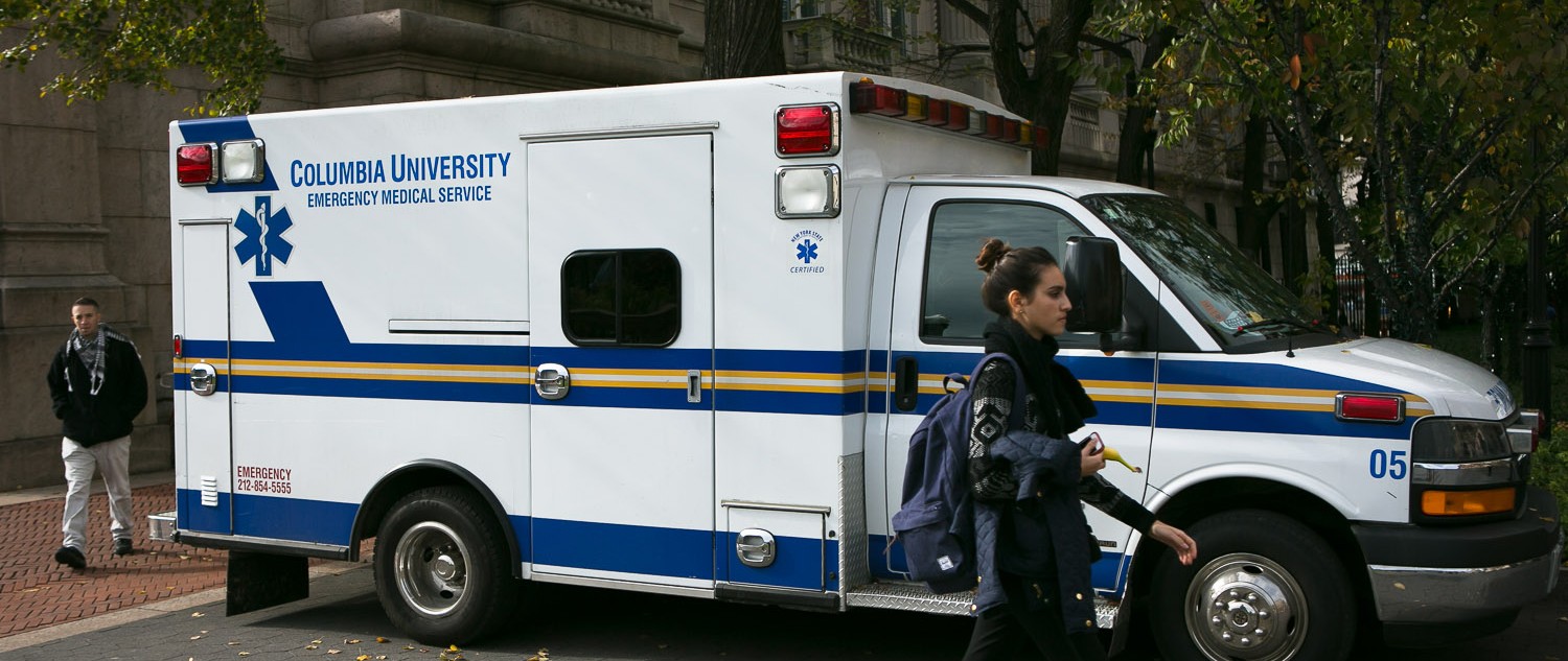 Columbia University Emergency Medical Services ambulance