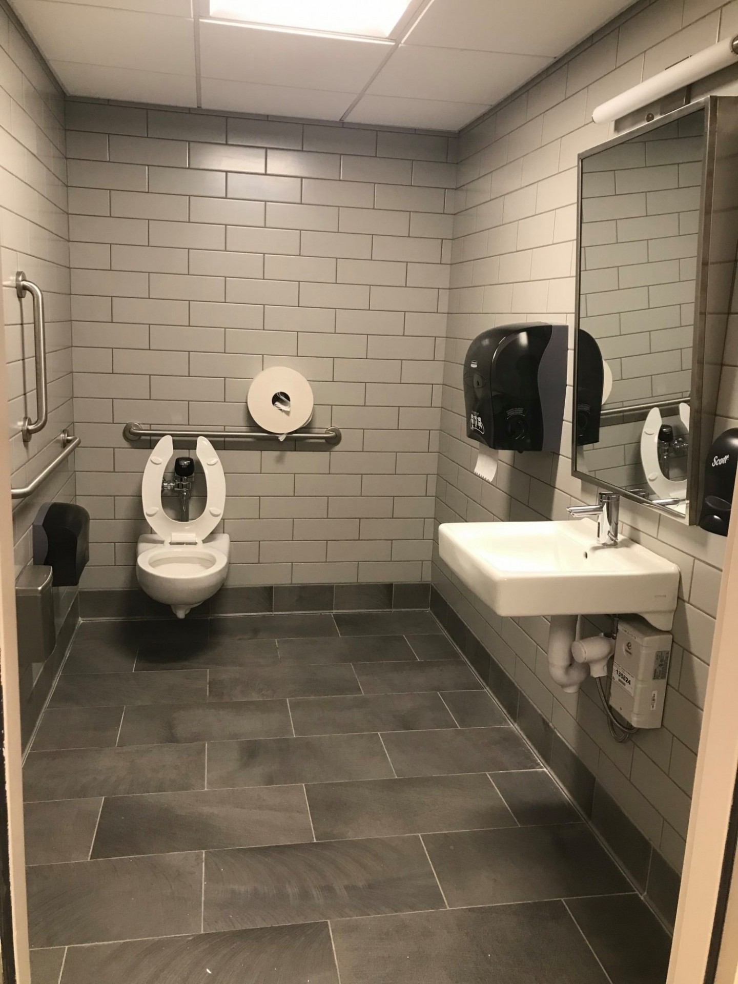 Gender-neutral accessible restroom