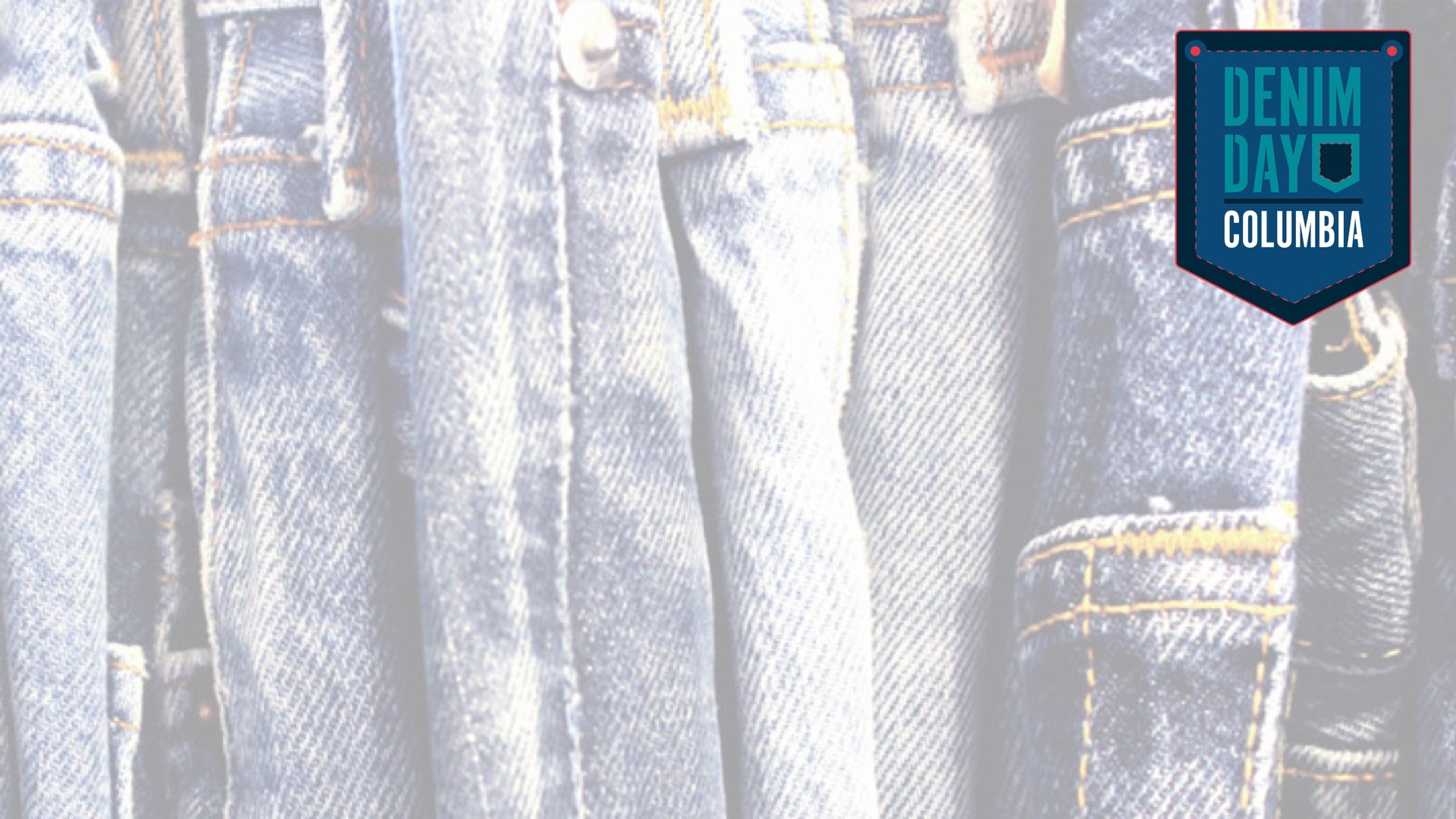 Denim Day at Columbia Zoom Background: Denim Denim Day at Columbia mark on top right corner, faded denim background